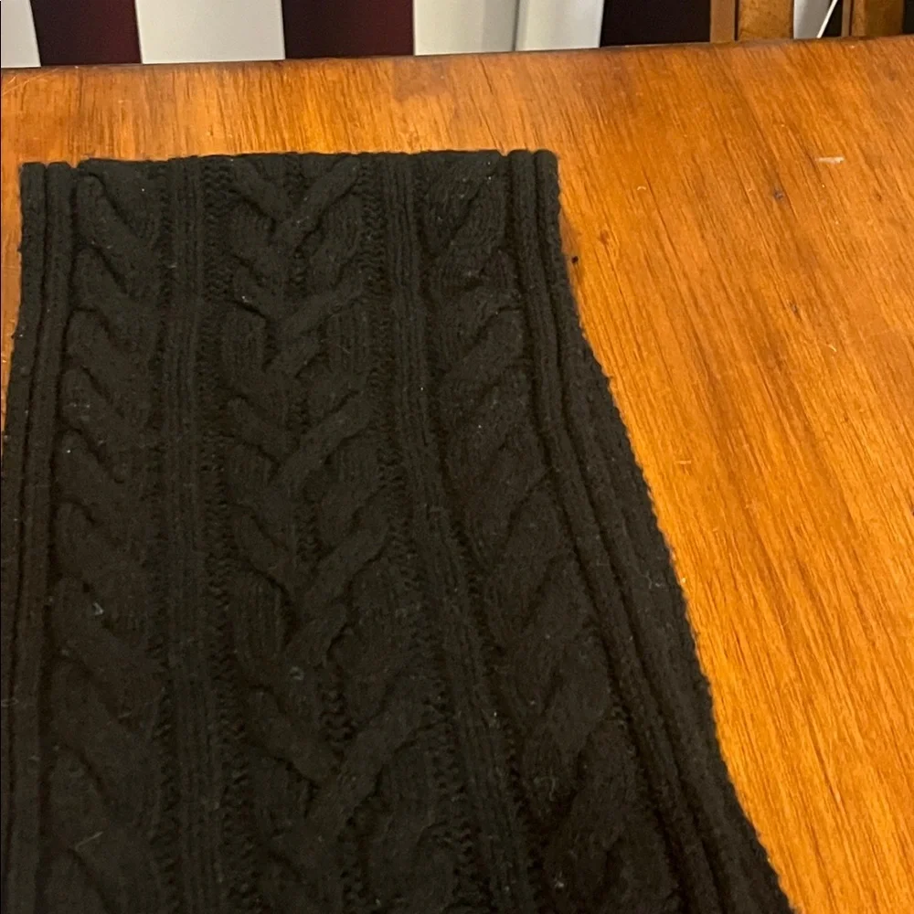 Polo Ralph Lauren American Flag USA Cable Knit Scarf Lambswool Approx 64”x9”